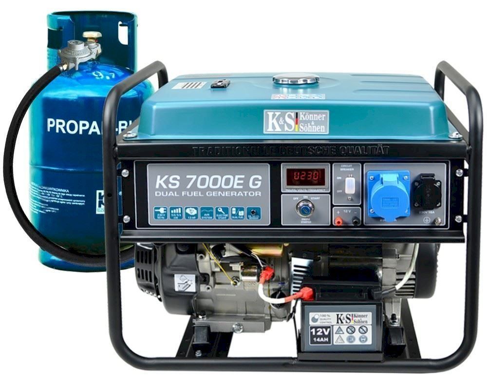 Generatori di corrente: LPG/Benzin-Generator Könner & Söhnen – Nuovo e nell'imballaggio originale da Bottighofen venduto da zaap 1