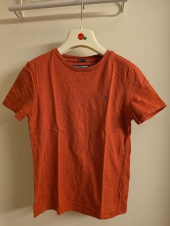 rotes T-Shirt Bio Tommy Hilfiger Gr. 128
