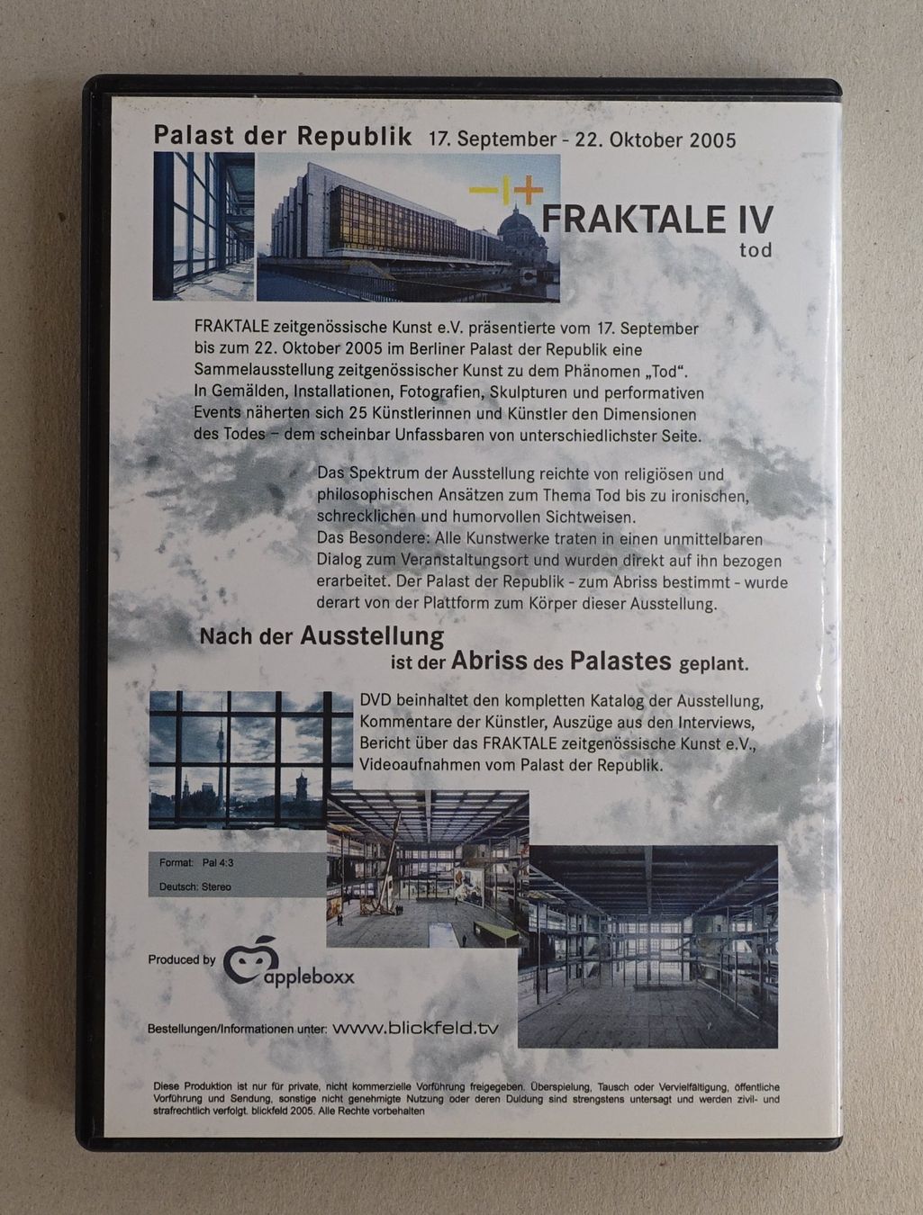 Tous les DVDs: Fraktale IV - Tod – D'occasion à Sessa par fraenklishop 1
