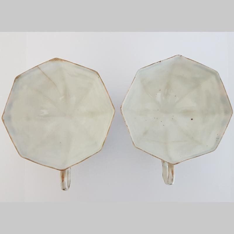 Tassen: Zwei octagonale Tassen Antik – Gebraucht aus Kaltbrunn von Lexus3 3