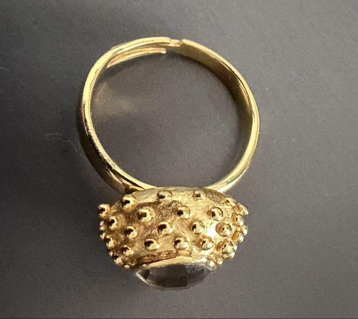 Anelli: Goldiger Vintage Ring mit Rauchquarz – Nuovo (secondo la descrizione) da Luzern venduto da Pool33 4