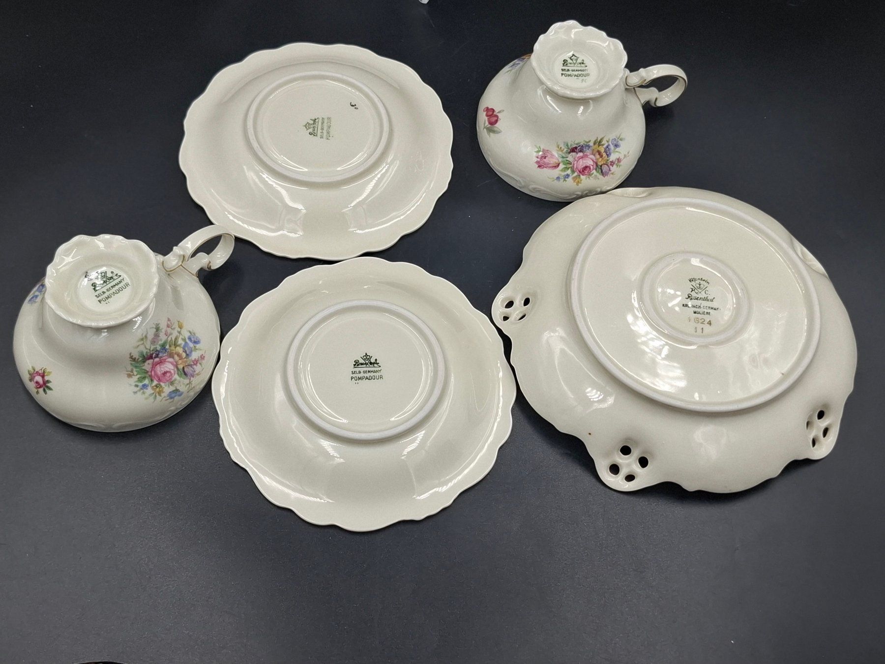 Rosenthal Set di piatti: Rosenthal Teeservice Pompadour Moliere Modelle, Selb/Kronach – Usato da Zürich venduto da bruzolda 5