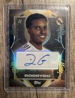 1/10 Rodrygo Real Madrid, Topps carte signée