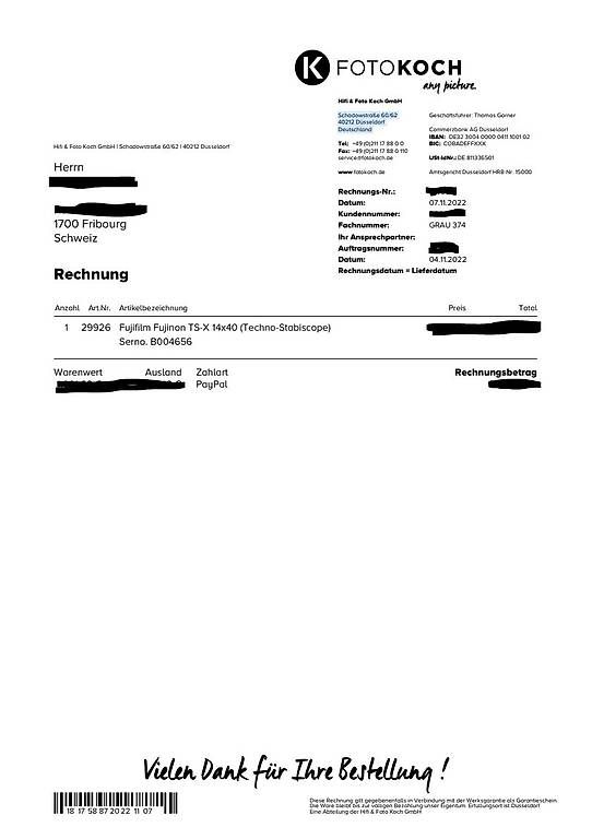 Fujinon Feldstecher: Fujinon Techno Stabi TS-X 14x40 – Neu (gemäss Beschreibung) aus Fribourg von drobcek_k 2