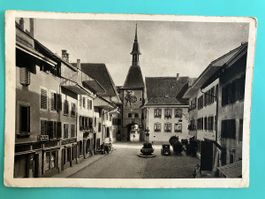 Alte Ansichtskarte Wangen an der Aare gelaufen Zustand gut