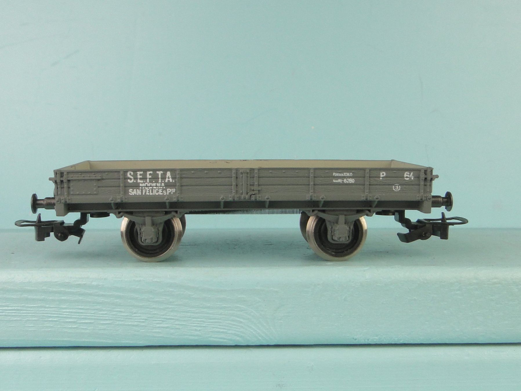 Rivarossi Modellini di ferrovie: Rivarossi 2039 H0 Flachwagen SEFTA – Usato da Bülach venduto da cann11 1