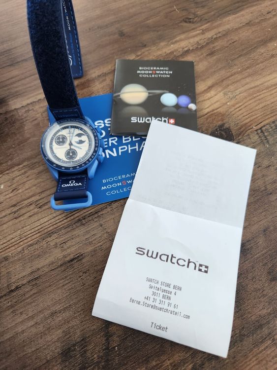 Swatch Orologi: Omega x Swatch Super blue Moon – Nuovo e nell'imballaggio originale da Utzigen venduto da brk_6thp 4