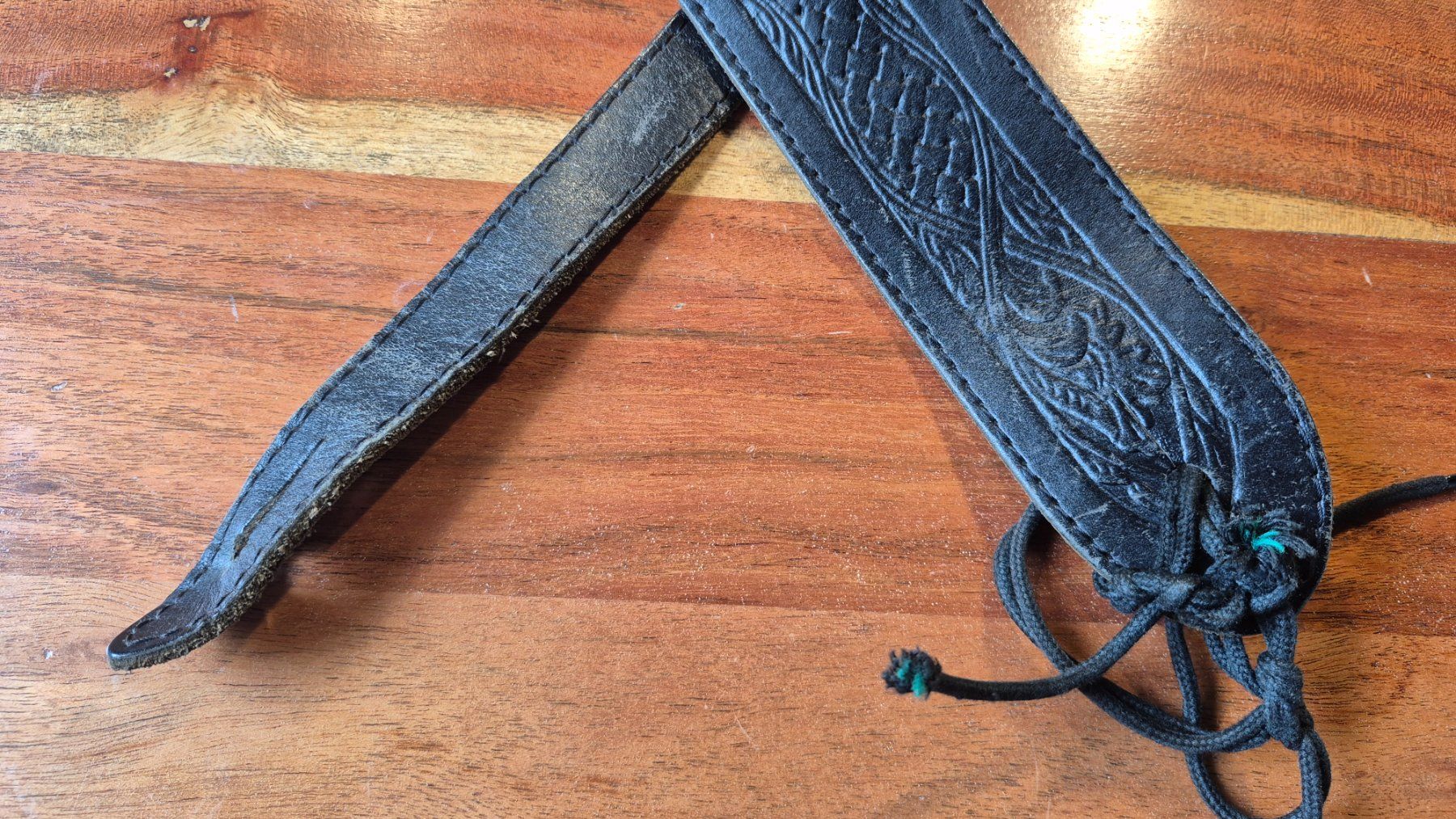 Musikinstrumente: Vintage Leder Gitarren Gurt – Gebraucht aus Winterthur von NorrSydGuitars 4