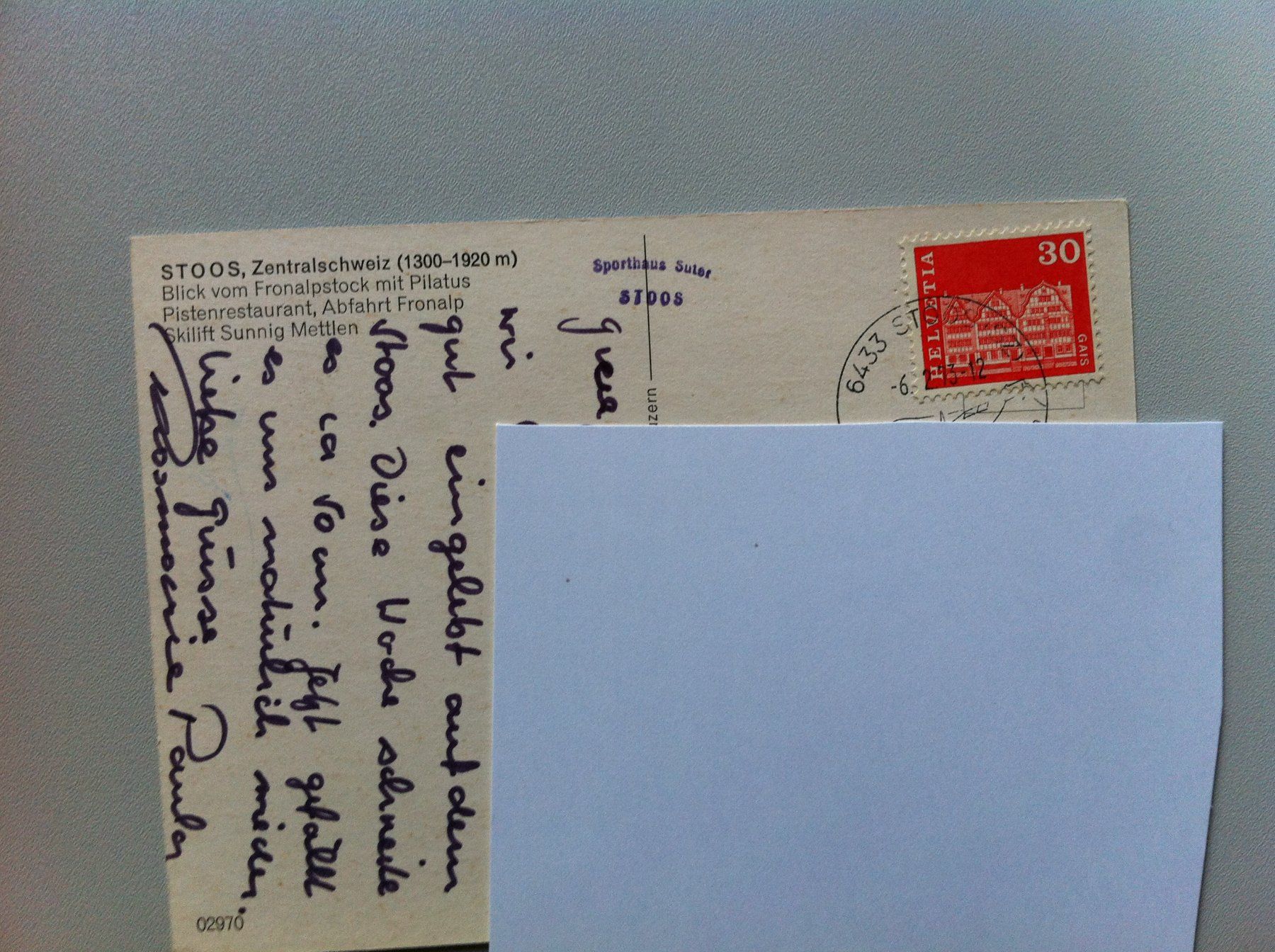 Cartoline postali: 3 Ansichtskarten Stoos/Fronalpstock 1973/1992 – Usato da Brunnen venduto da Artemis53 5