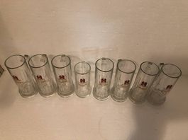 8 Bierhumpen Feldschlösschen