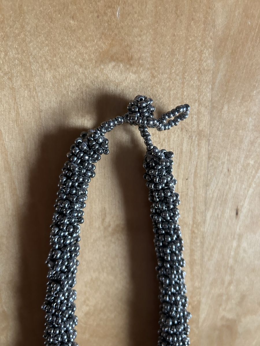 Ketten: Halskette - Afrika - Perlen - Necklace - Beads - anthrazit – Gebraucht aus Riniken von KreativImKopf 2