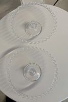 2 Dekorative Glasschalen 21cm Durchmesser