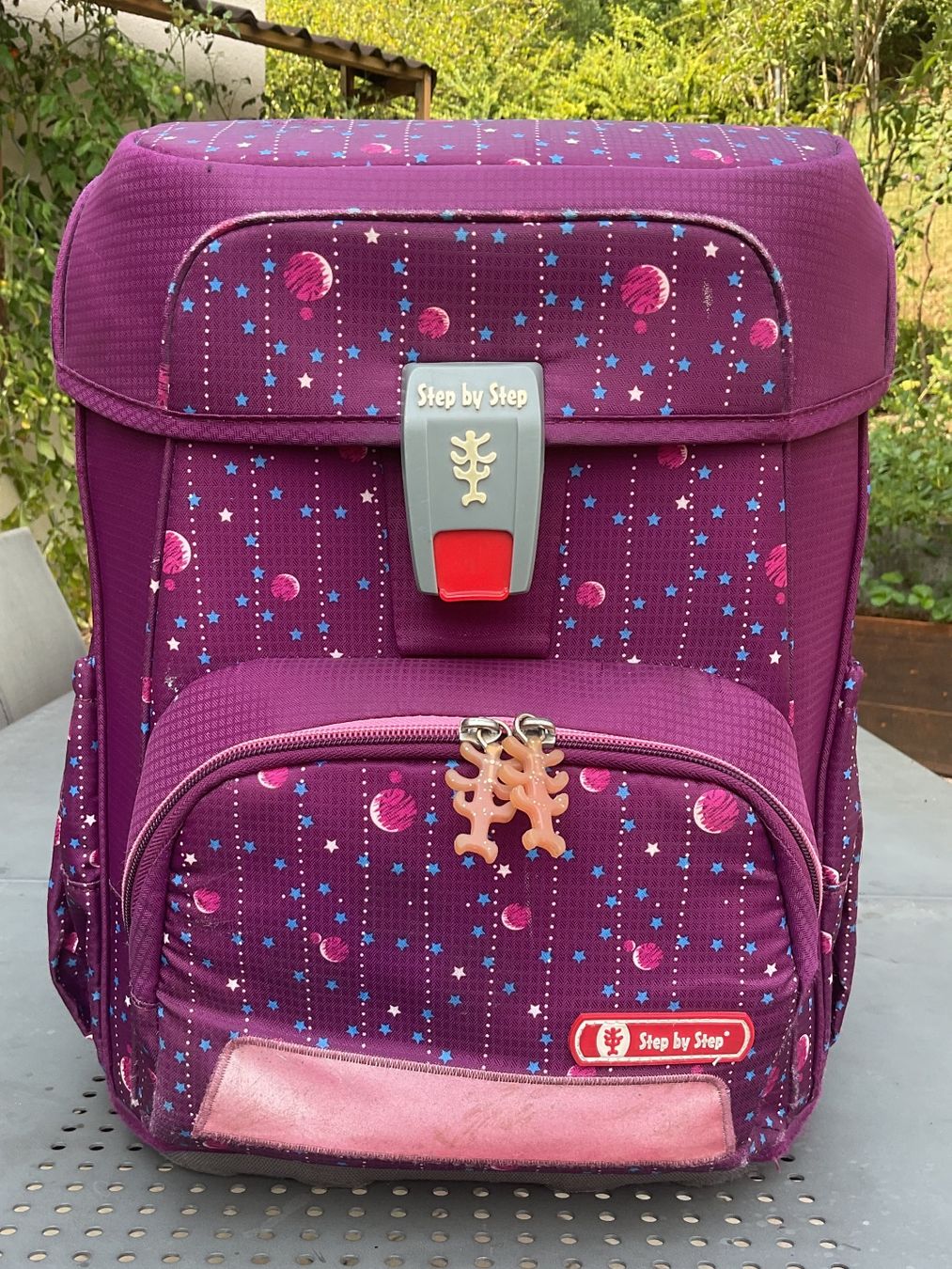 Step by Step Borse & Zaini: Schulthek Schulrucksack Step by Step lila mit Federmäppchen – Usato da Anglikon venduto da vanbecheren 1