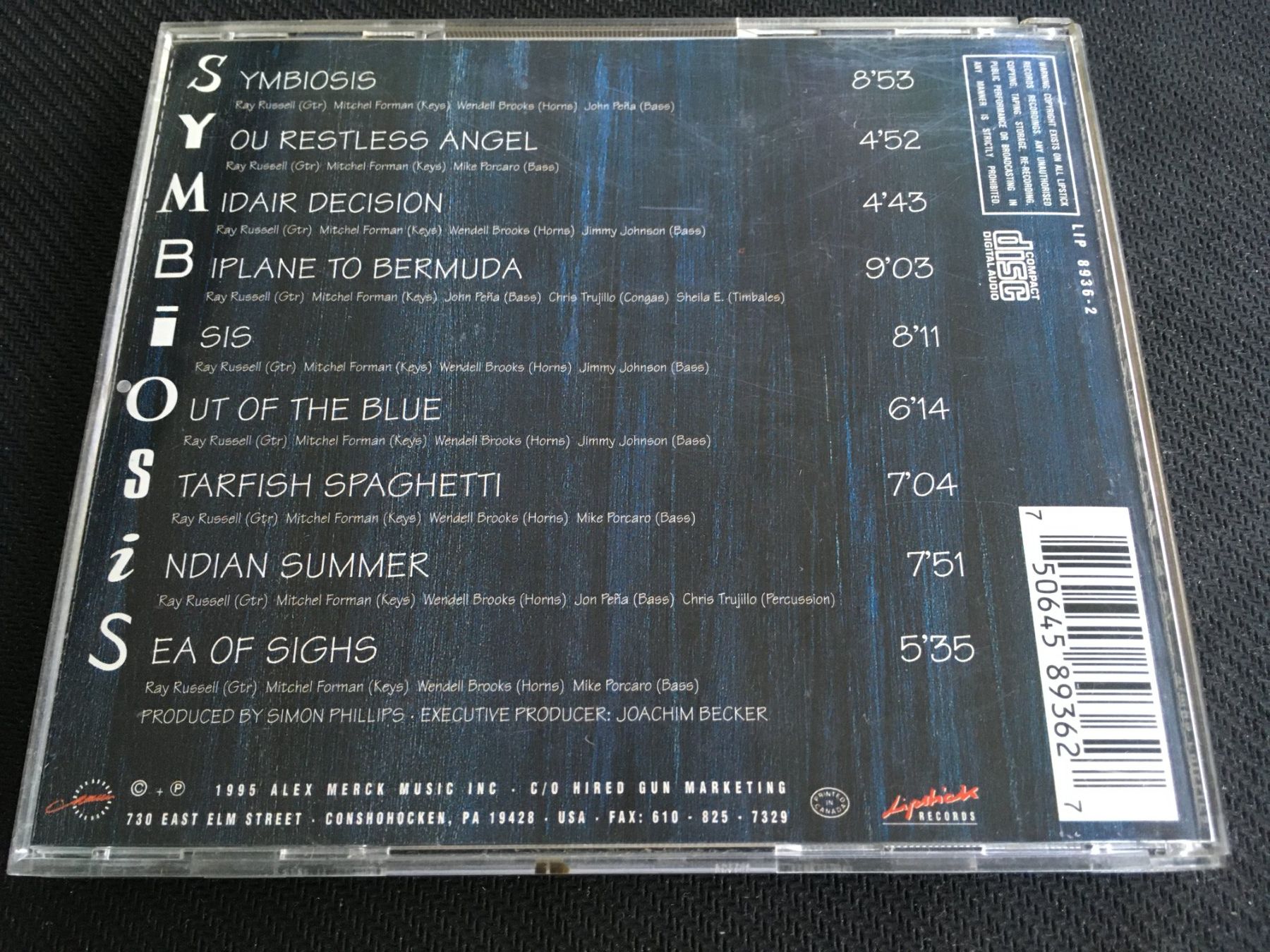 CD: Simon Phillips - Symbiosis -CD- – Usato da St.Gallen venduto da MedienJoe 2