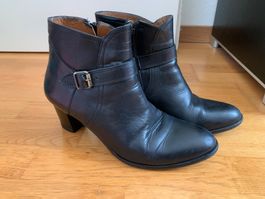 Damen Stiefeletten schwarz mit Schnalle Gr. 36.5