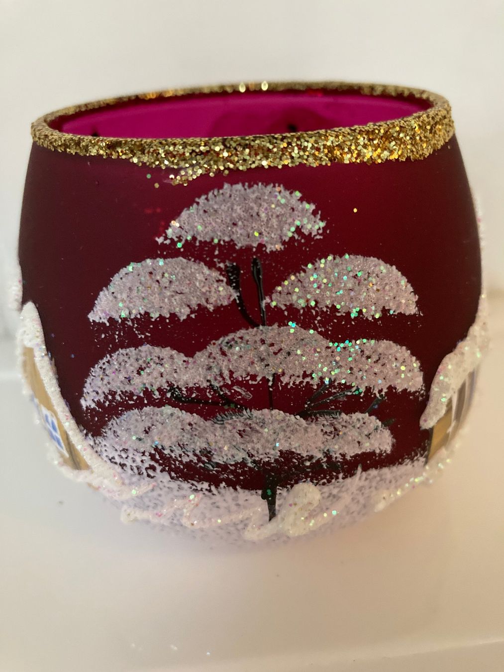 Tutte le decorazioni: Windlicht Advent, Weihnachten, handbemalt - Unikat – Nuovo e nell'imballaggio originale da Büsingen venduto da aue_2mh6 1