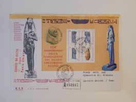 Vatikan Block Museum Ägypten R-FDC 1989