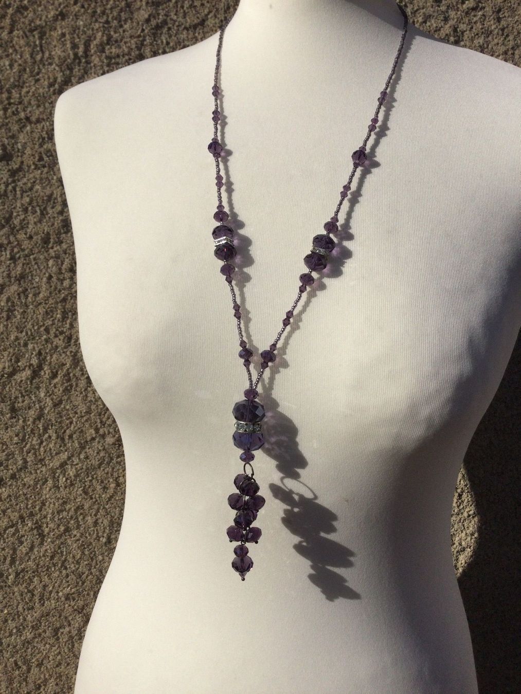 Altri gioielli: Collier + Boucles perles toupies améthyste & strass, NEUF – Nuovo e nell'imballaggio originale da Agiez venduto da chouchanelle 5