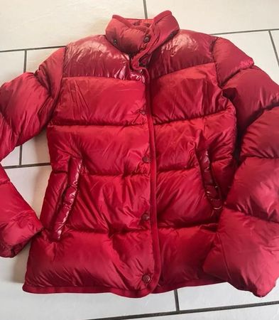 Moncler Daunenjacke, Rot, Top Zustand, Winter, Damen