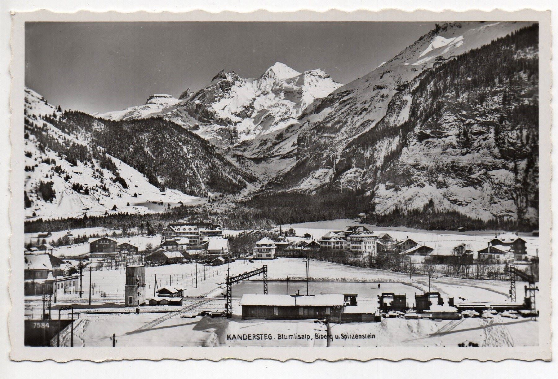 Cartoline postali: KANDERSTEG Bahnhofquartier - Bahnwagen – Nuovo (secondo la descrizione) da Jona venduto da philajona