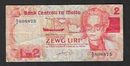 Malta  2  Liri  Gebraucht