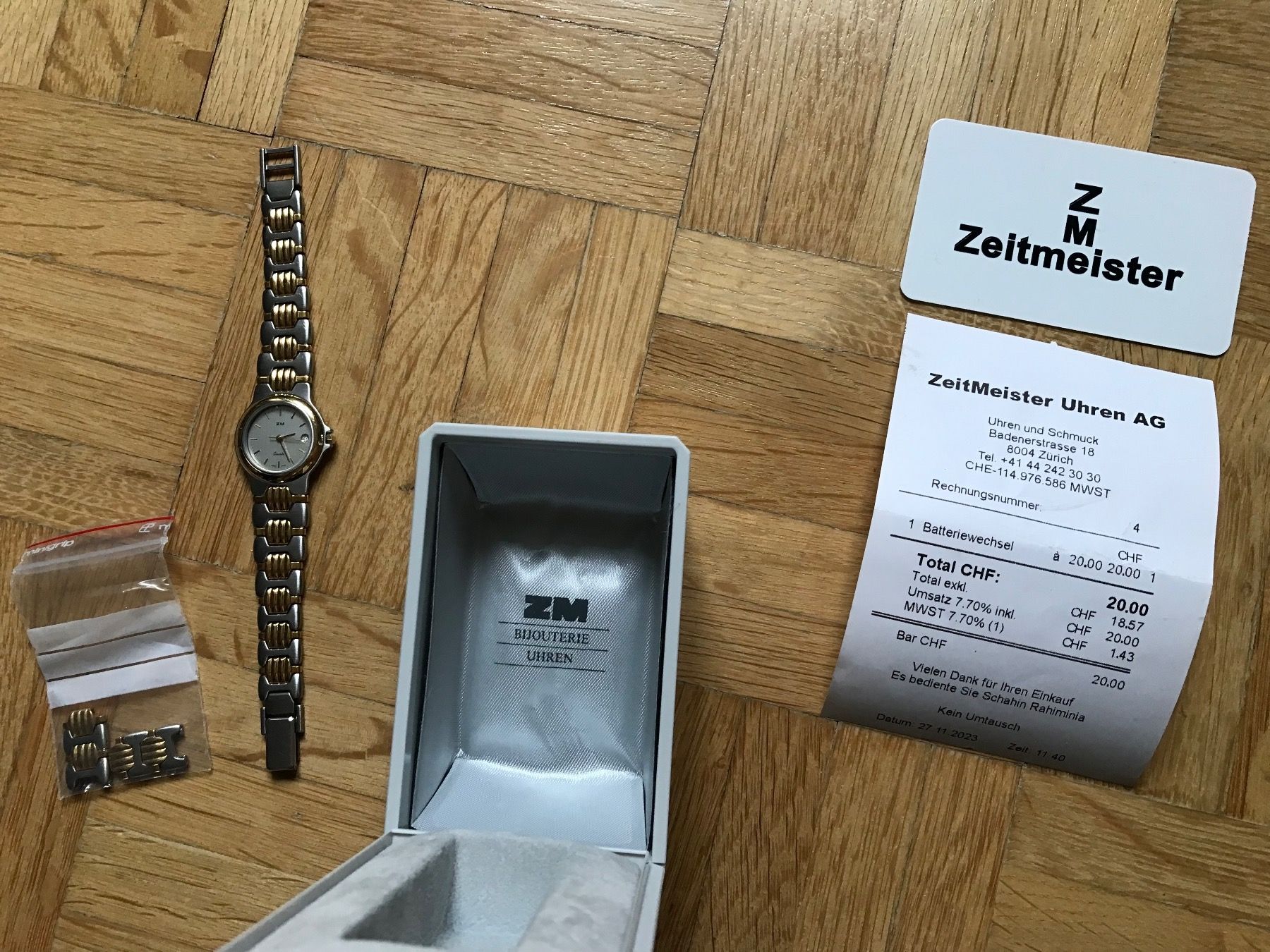 Montres: ZM Meyer Damen - Jubiläums/Werbeuhr – D'occasion à stäfa par brandy66