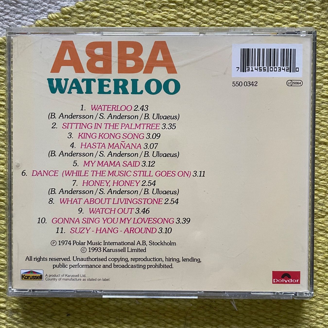 CD: ABBA-WATERLOO – Usato da Rorschacherberg venduto da CD-Roli 1