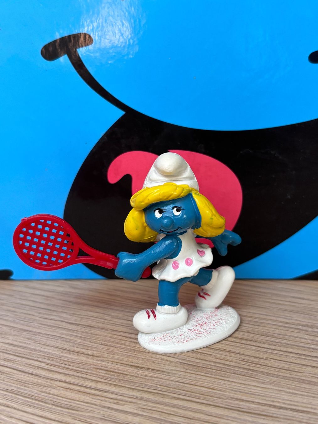 Schleich Figuren: Tennis-Schlumpfine – Gebraucht aus Lyss von Duckszone
