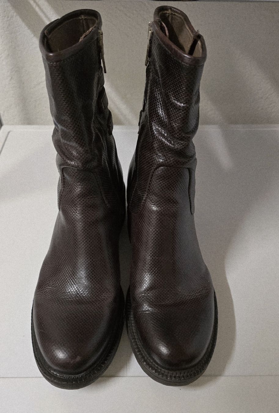 A.S.98 Scarpe da donna: Bottines en cuir véritable, marron foncé, 40 – Nuovo e nell'imballaggio originale da La Neuveville venduto da Diamise 3