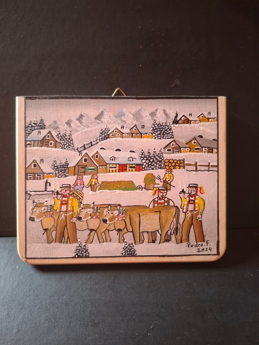 Tableaux: Wunderschnönes Winter Mini Bild  *** 54 – D'occasion à Zürich par Soragno50