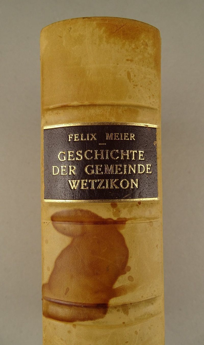 Libri: GESCHICHTE DER GEMEINDE WETZIKON, 1948 – Usato da Grüningen venduto da Kartensammler 2