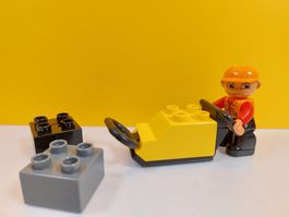 Lego Duplo 4661 Bauarbeiter mit Rüttler - Komplett