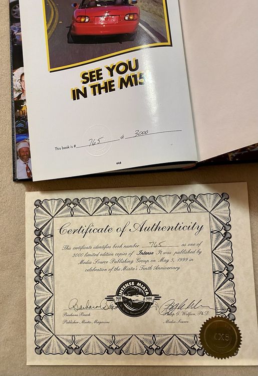 MX 5/ Miata 1989 1994 /Limitiertes/Nr 765 Barbara Beach (Gebraucht) in