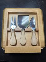 Edles Käse-Besteck-Set mit Holzgriff - perfekt für Apéro!