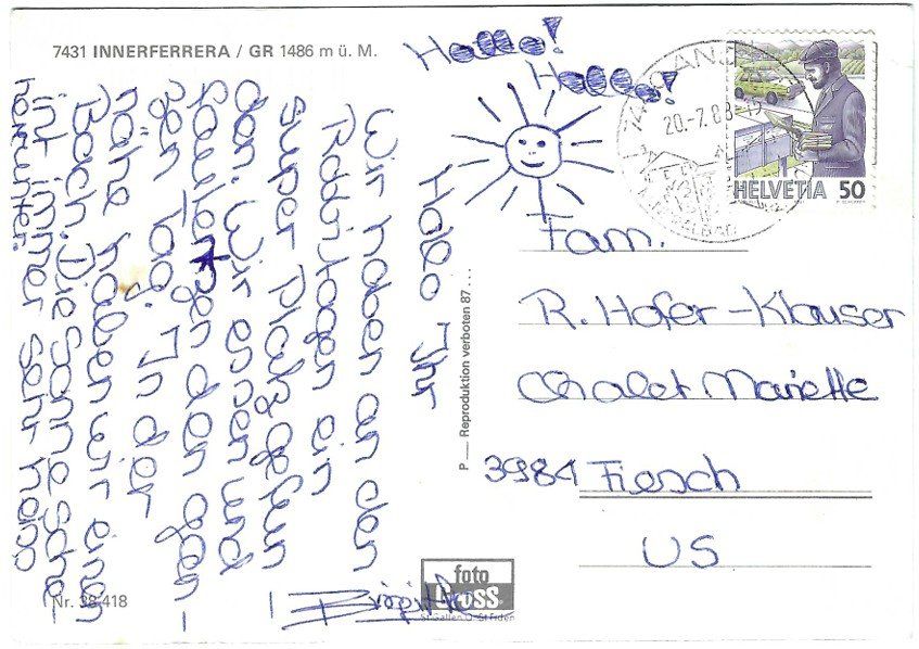 Cartoline postali: AK Innerferrera Graubünden, Top Zustand – Usato da Rheinfelden venduto da wil_m7gh 1