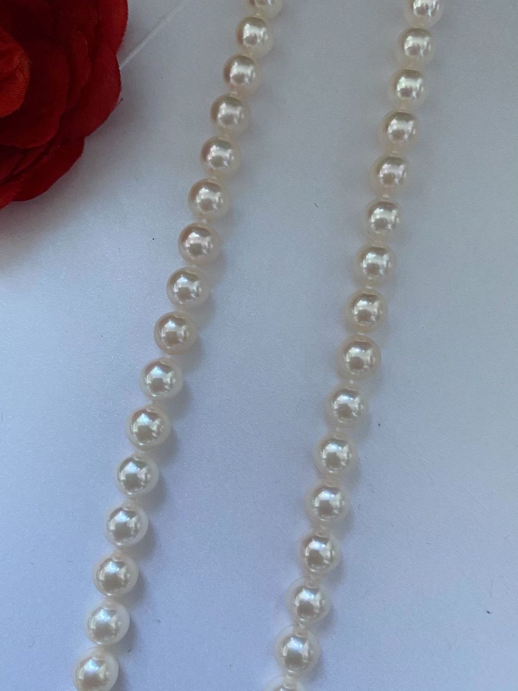 Catenine: 7-7.5 Akoya Perlenkette /Echte 14k Gold – Nuovo e nell'imballaggio originale da Sarnen venduto da Yingsperlen1 1