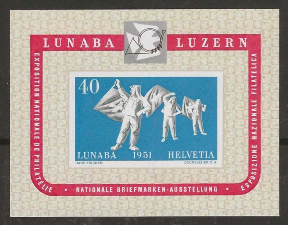 Tous les timbres: 1951 : Lunaba Block W32 - postfrisch ** – Neuf (Voir description) à Gümligen par Geniusbuy
