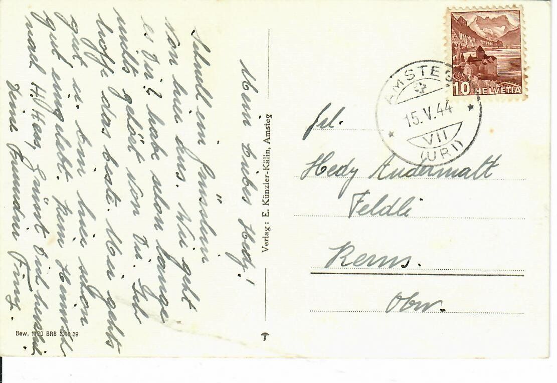Cartes postales: Amsteg  1944 – D'occasion à Hochdorf par Ziegel-16 1