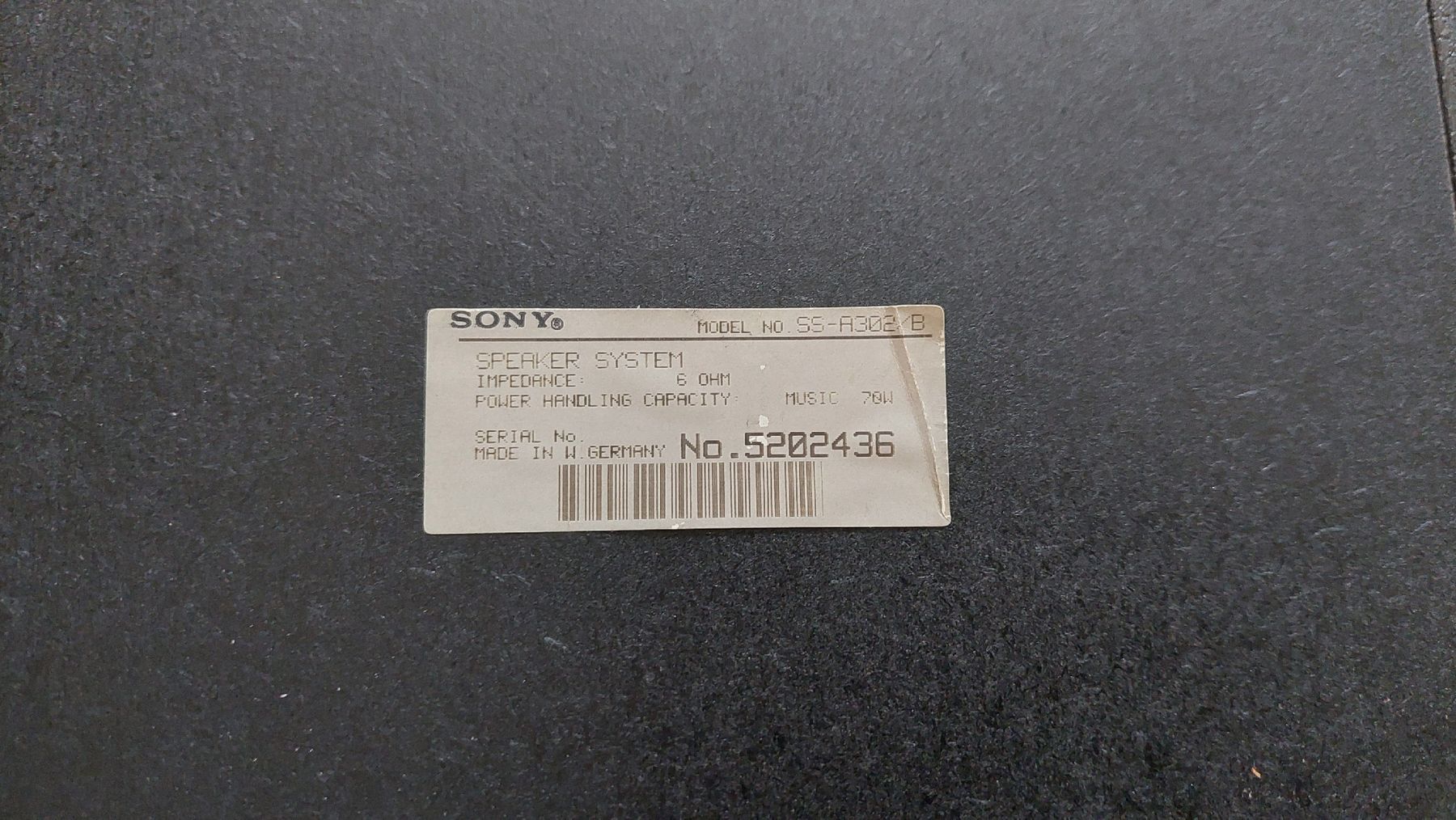 Sony Lautsprecher: Sony Lautsprecher Boxen SS- A302, gebraucht – Defekt aus Zürich von makimakimak 6