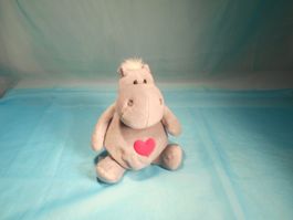 NICI Nilpferd mit Herz, L: 20cm