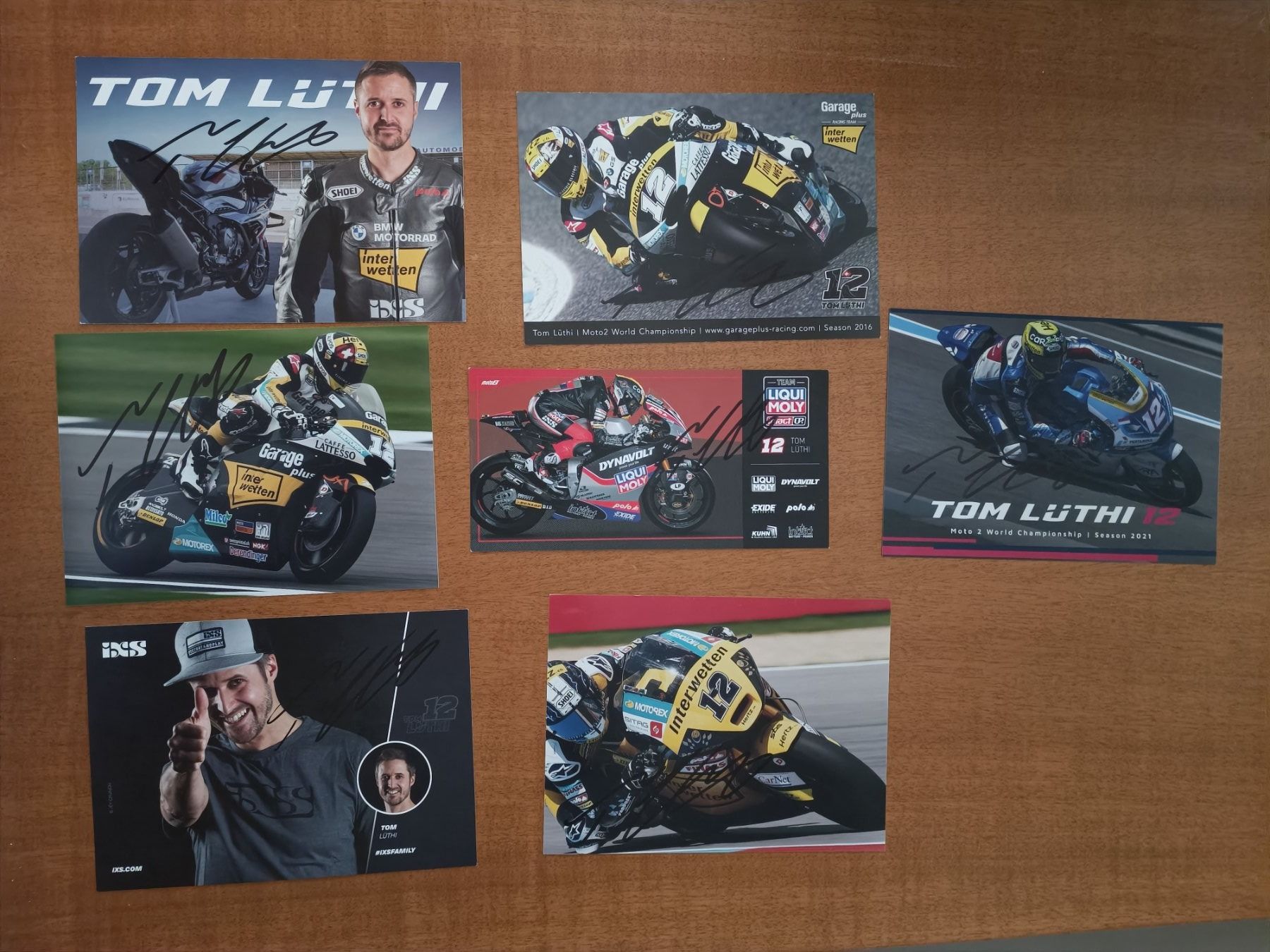 Autographes: Tom Lüthi - 7x original signiert – D'occasion à Menziken par Autogramme