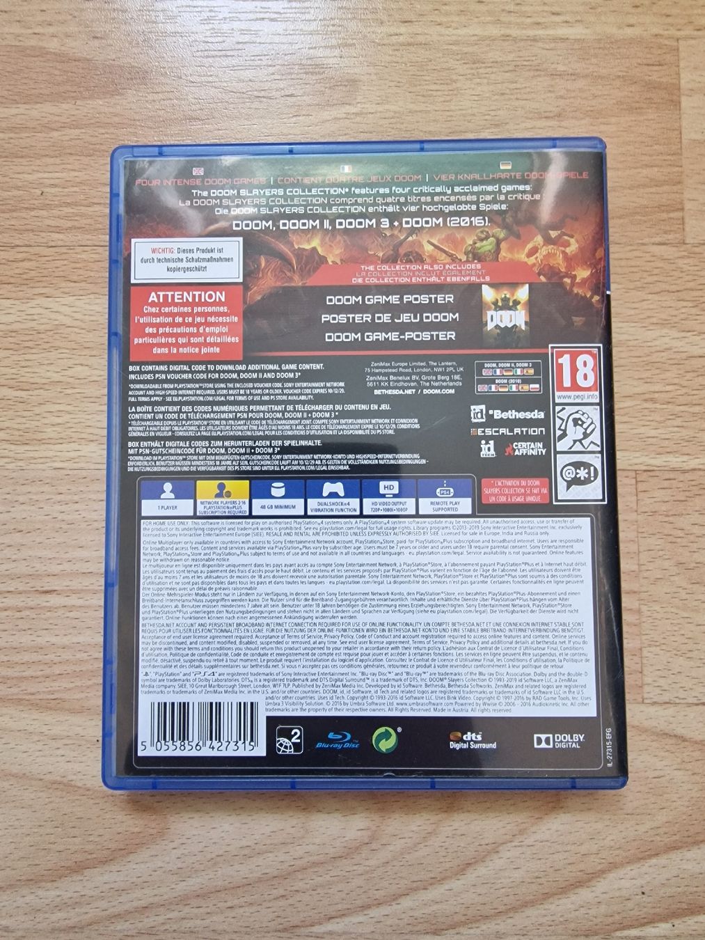 Giochi: PS4 Spiel Doom Slayers Collection mit Poster Top – Usato da Fahrwangen venduto da luk_bhw7 2