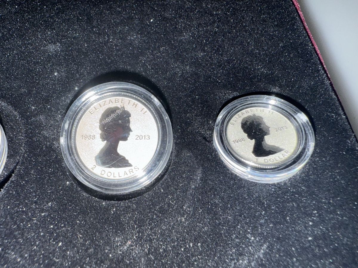 Tutti le monete: Kanada Silber Maple Leaf Satz 1988-2013, 5 Stueck – Nuovo (secondo la descrizione) da Savognin venduto da Buongiorno 5