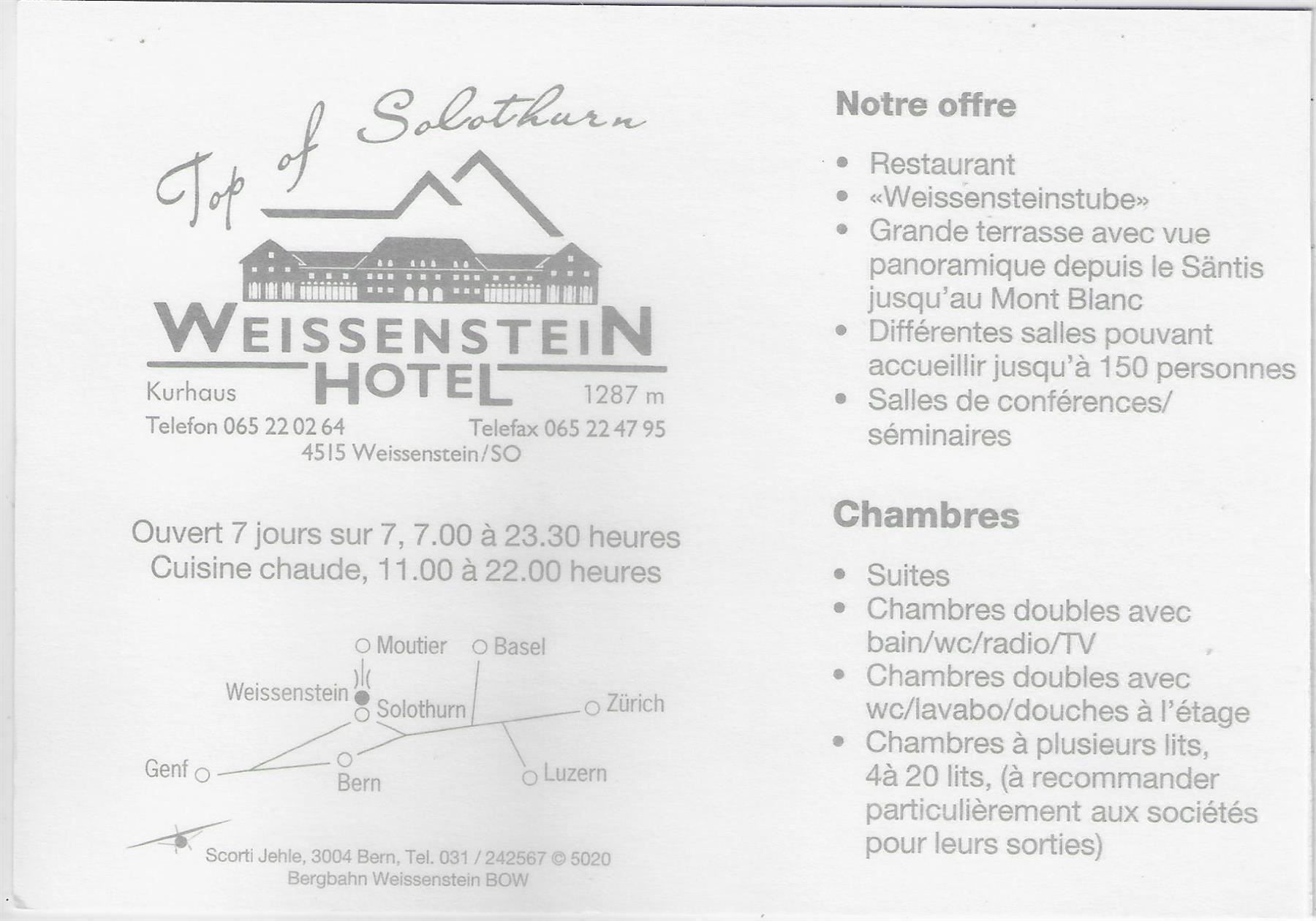 Cartoline postali: Kurhaus Hotel Weissenstein – Usato da Ettingen venduto da Kartenplanet 1