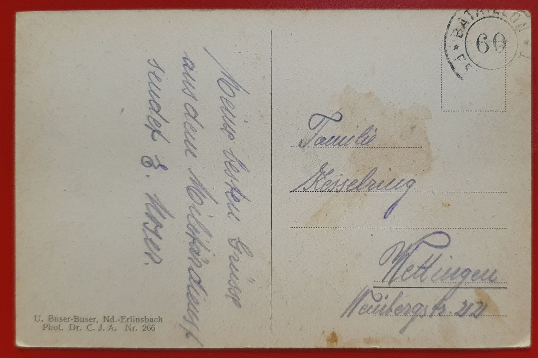 Cartoline postali: Niedererlinsbach – Usato da Kreuzlingen venduto da Rschweiz1 1