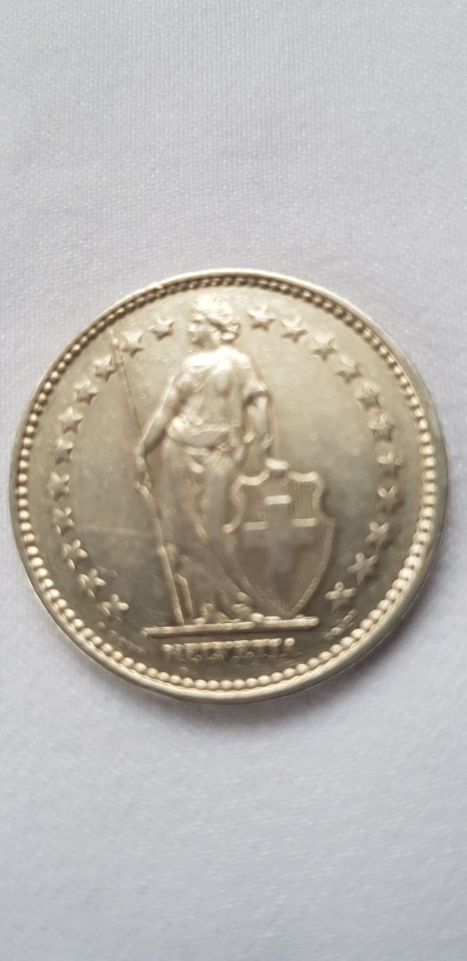 Alle Münzen: 2 Franken 1912 Schweiz – Gebraucht aus Dällikon von Toyfan 1