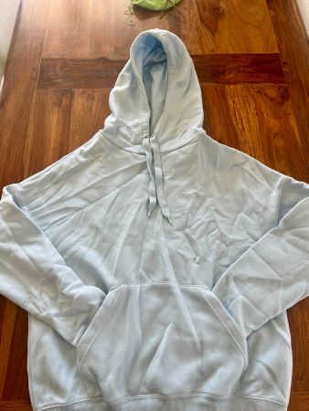 Sweat à capuche bleu ciel Newyorker taille XS