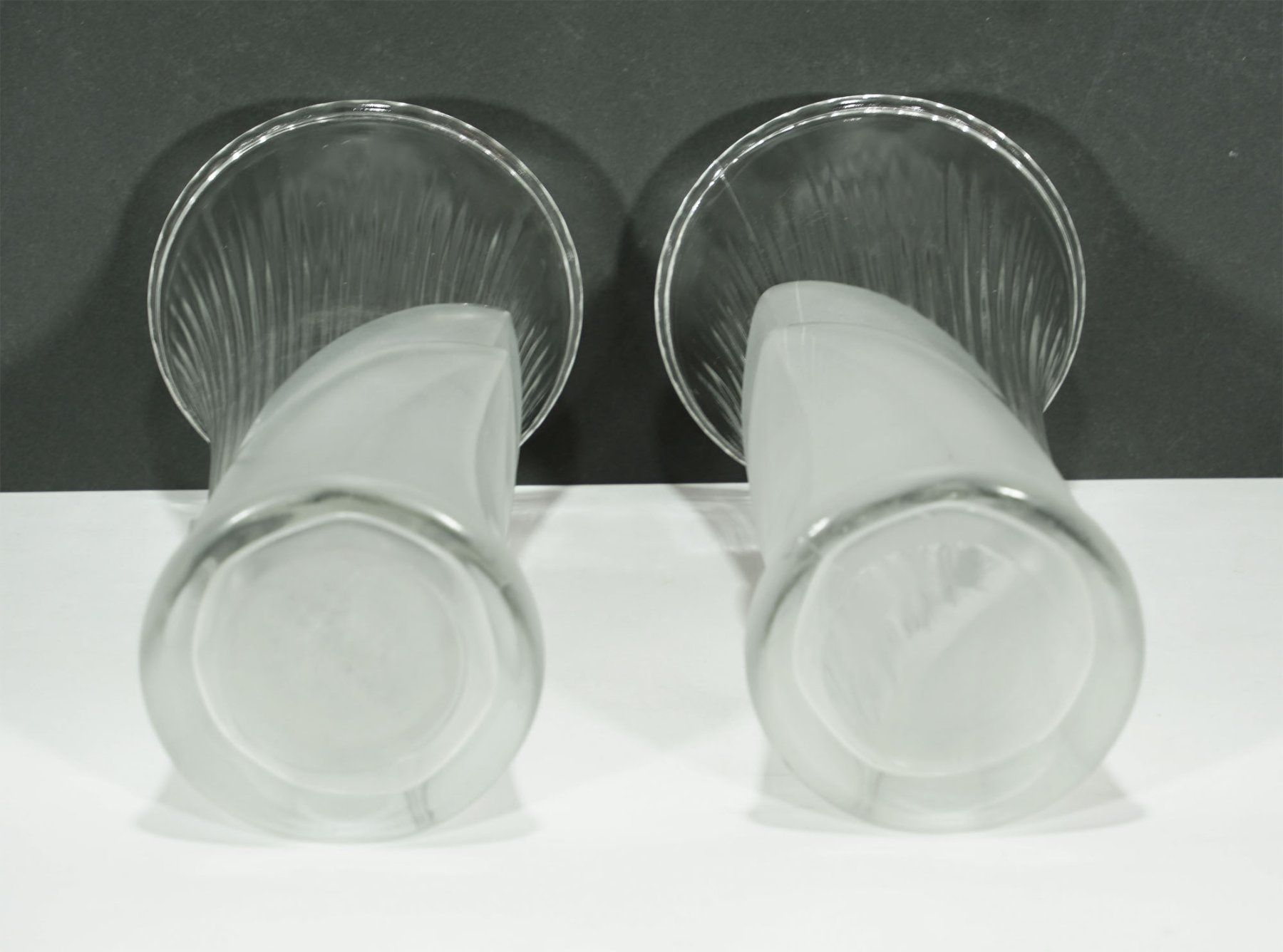 Vasen & Gefässe: Paar originelle Vintage Glasvasen – Gebraucht aus Meggen von Trouvaillen 4