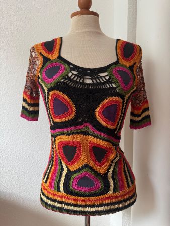 Pull Christian Lacroix Bazar vintage, rare et coloré!