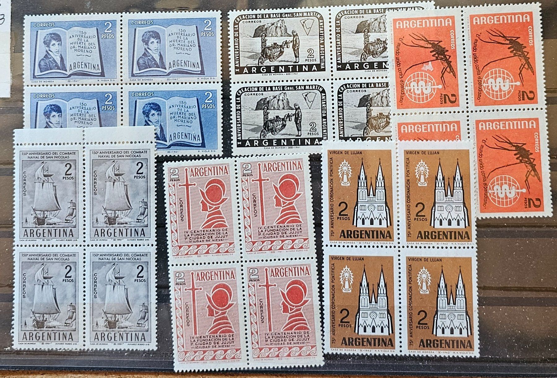 Tutti i francobolli: ARGENTINIEN - 4er-Bl. ** – Nuovo (secondo la descrizione) da Les Valettes venduto da Nuba1